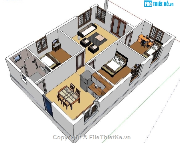 Nhà một tầng,nhà ở,thiết kế nhà ở,nhà dân cư,công trình nhà dân